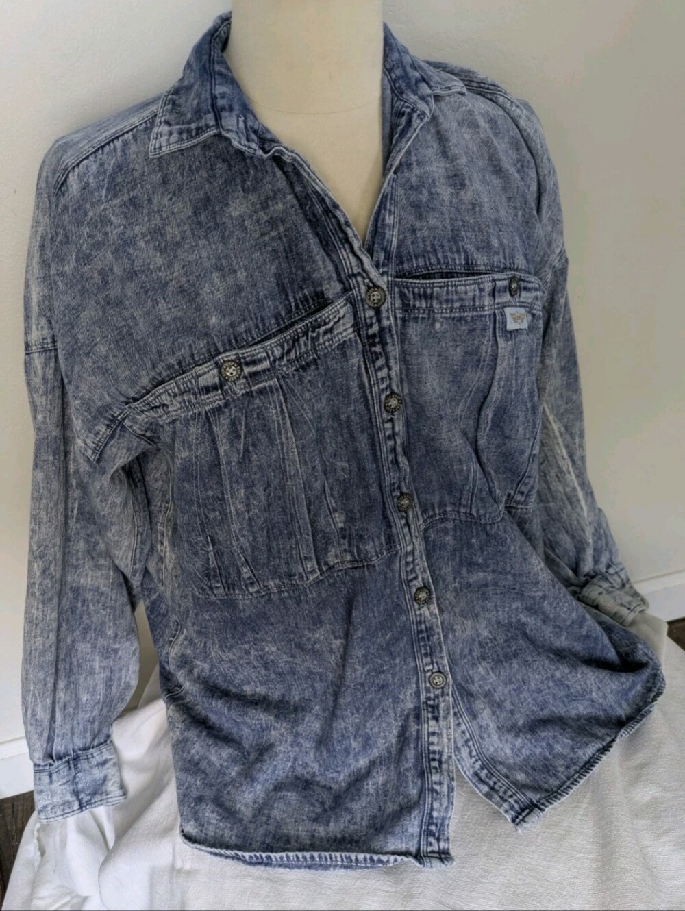 Vintage Express Women's Big Pocket Blouse Medium - Picture 10 of 10